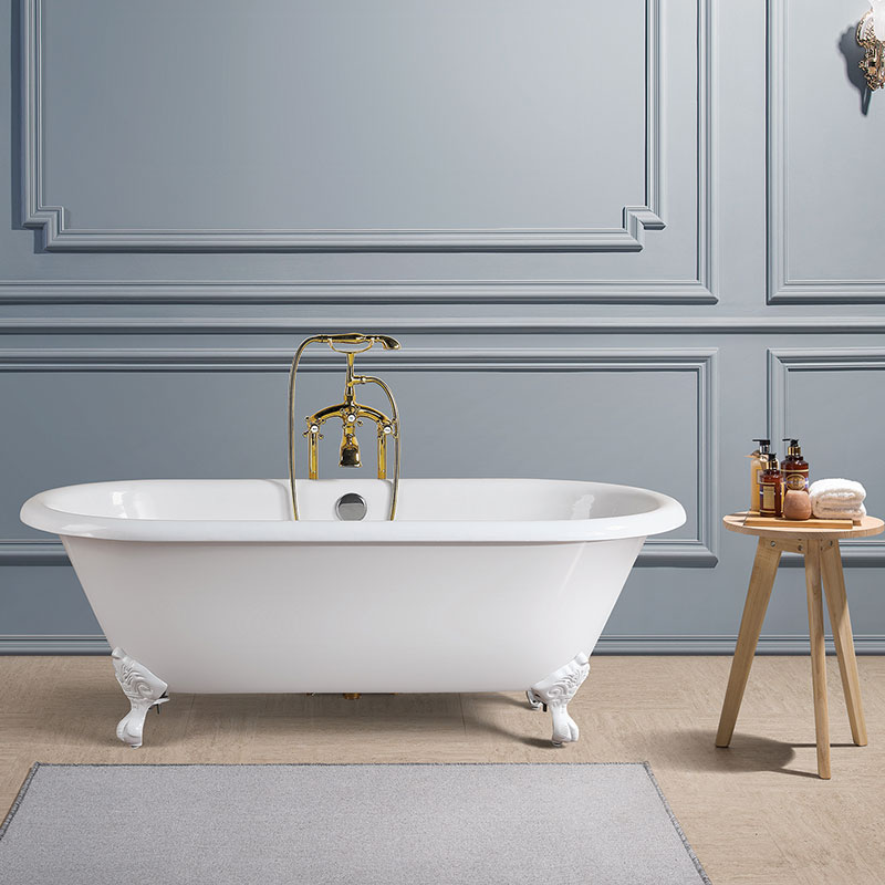 Double Ended Tub With Clawfoot 66/60 Inch