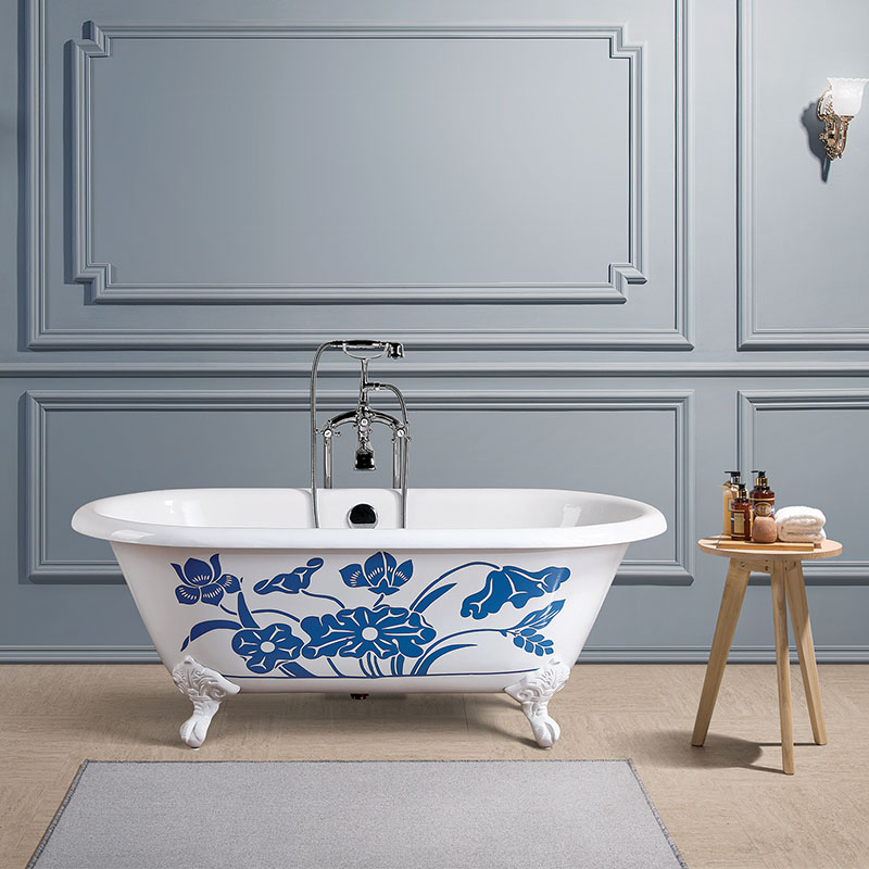 Dual Ended Tub With Clawfoot 66/60 Inch