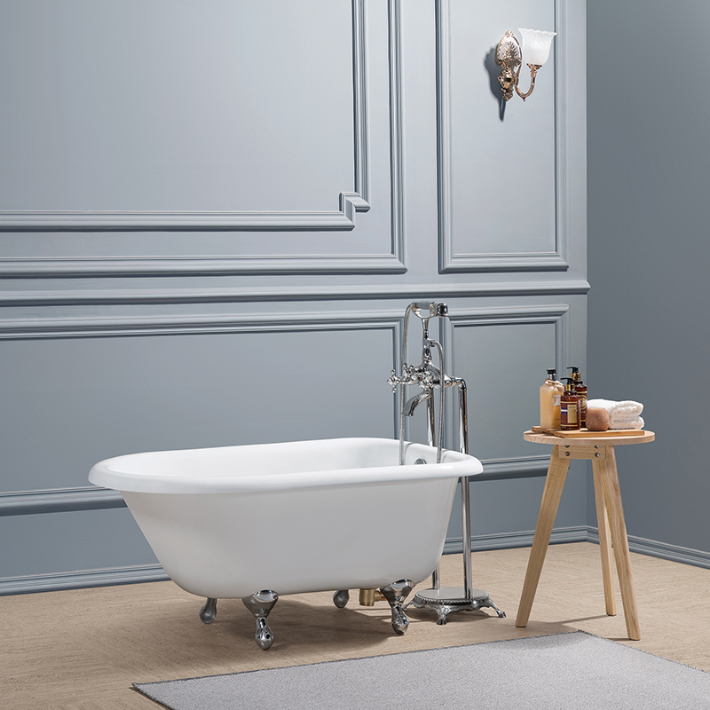 Rolled Rim Cast Iron Claw&ball Feet Tub 48 Inch
